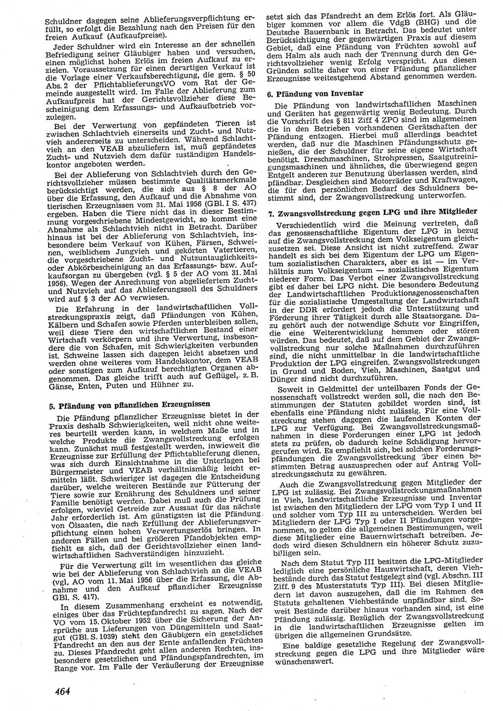 Neue Justiz (NJ), Zeitschrift für Recht und Rechtswissenschaft [Deutsche Demokratische Republik (DDR)], 10. Jahrgang 1956, Seite 464 (NJ DDR 1956, S. 464)