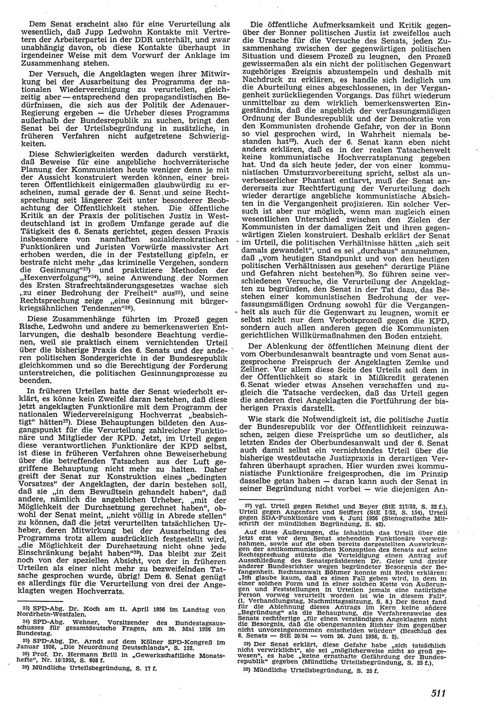 Neue Justiz (NJ), Zeitschrift für Recht und Rechtswissenschaft [Deutsche Demokratische Republik (DDR)], 10. Jahrgang 1956, Seite 511 (NJ DDR 1956, S. 511)