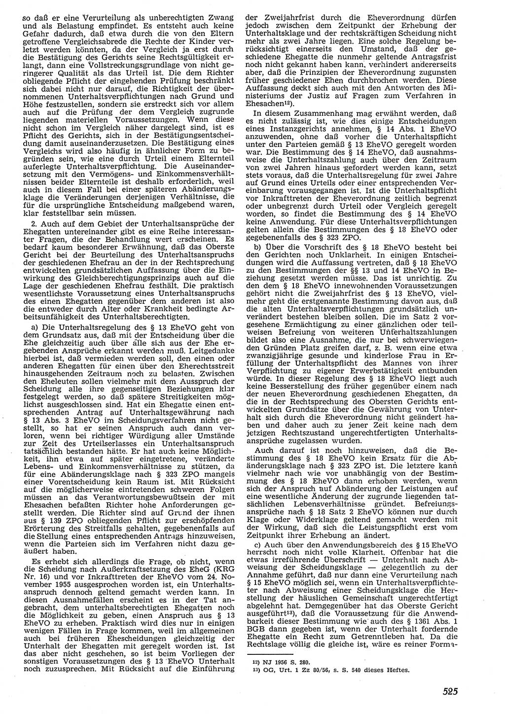 Neue Justiz (NJ), Zeitschrift für Recht und Rechtswissenschaft [Deutsche Demokratische Republik (DDR)], 10. Jahrgang 1956, Seite 525 (NJ DDR 1956, S. 525)