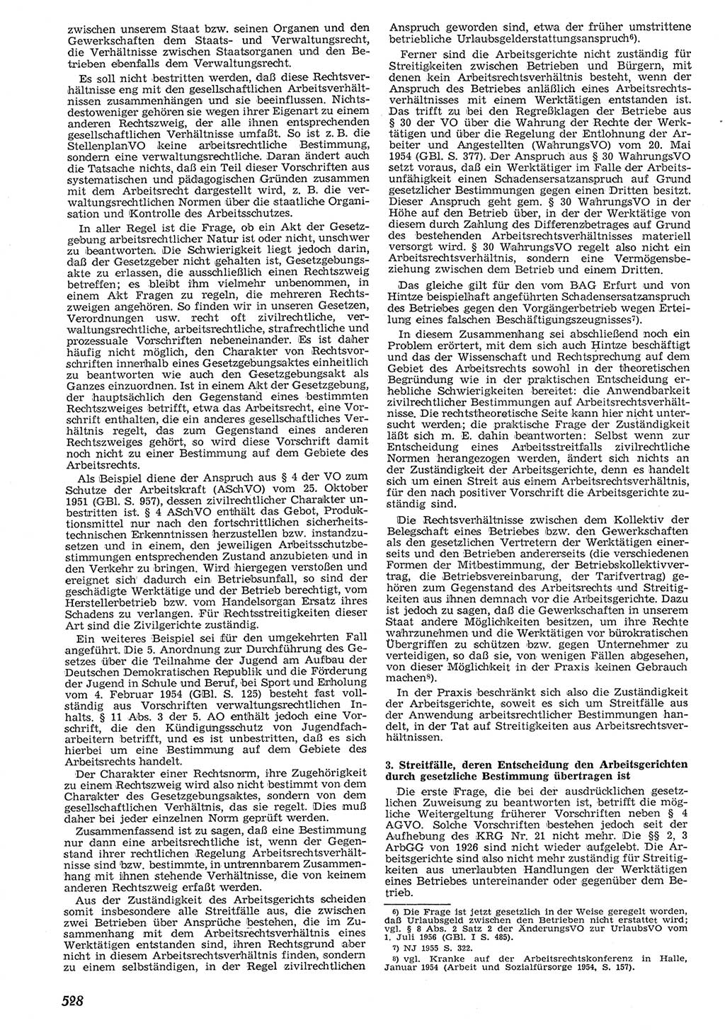 Neue Justiz (NJ), Zeitschrift für Recht und Rechtswissenschaft [Deutsche Demokratische Republik (DDR)], 10. Jahrgang 1956, Seite 528 (NJ DDR 1956, S. 528)