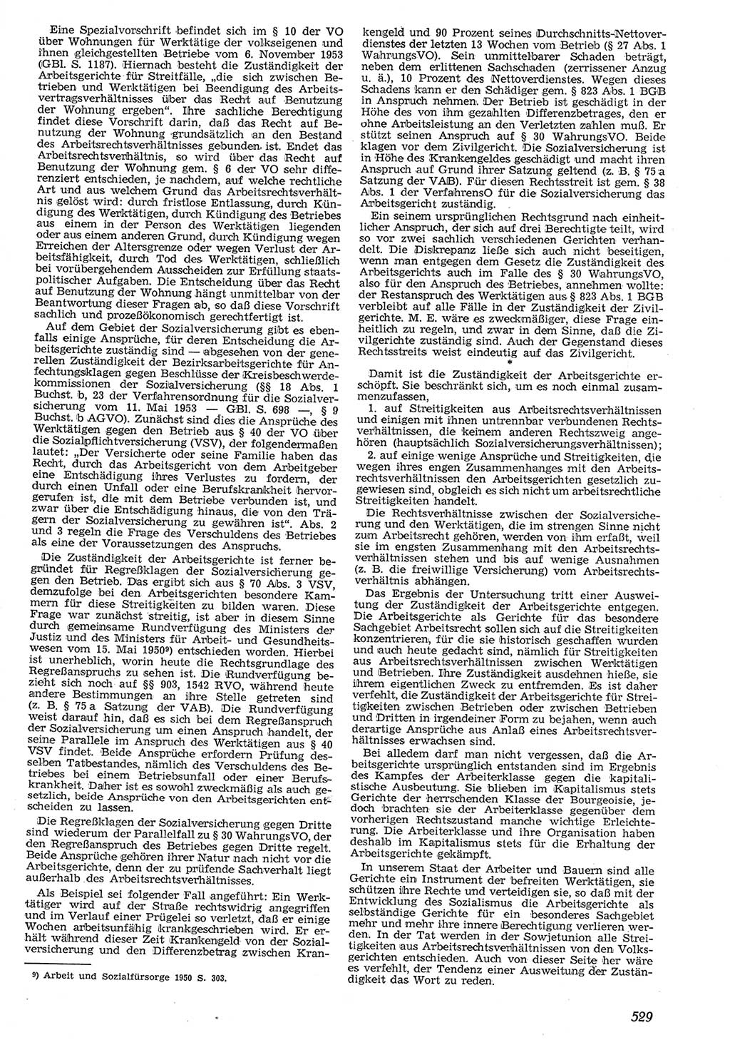 Neue Justiz (NJ), Zeitschrift für Recht und Rechtswissenschaft [Deutsche Demokratische Republik (DDR)], 10. Jahrgang 1956, Seite 529 (NJ DDR 1956, S. 529)