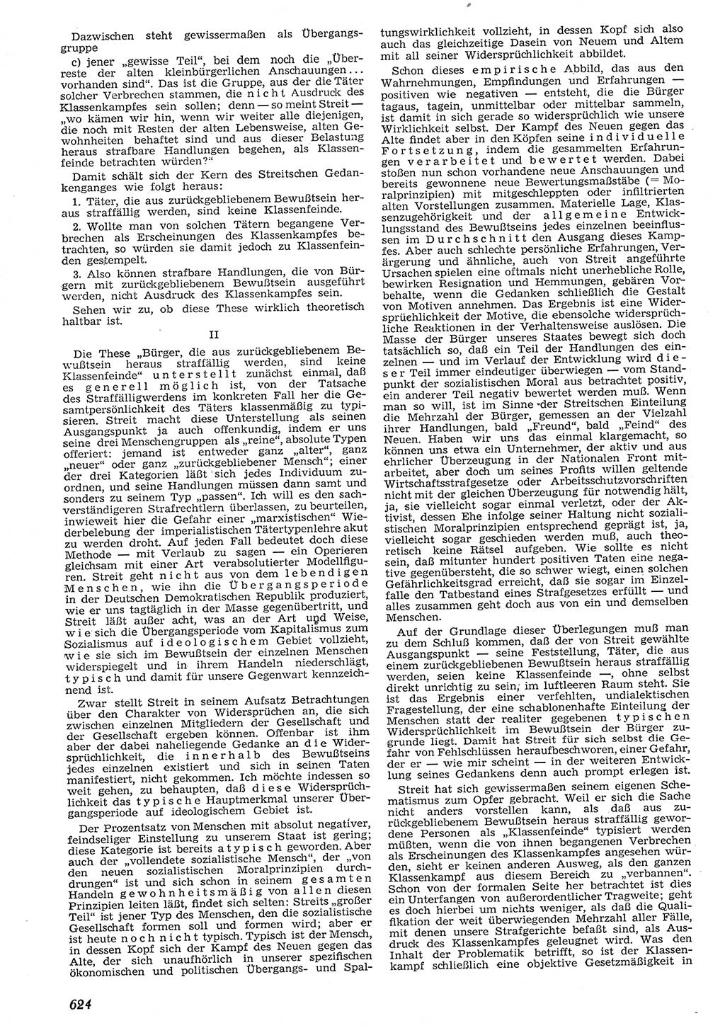 Neue Justiz (NJ), Zeitschrift für Recht und Rechtswissenschaft [Deutsche Demokratische Republik (DDR)], 10. Jahrgang 1956, Seite 624 (NJ DDR 1956, S. 624)