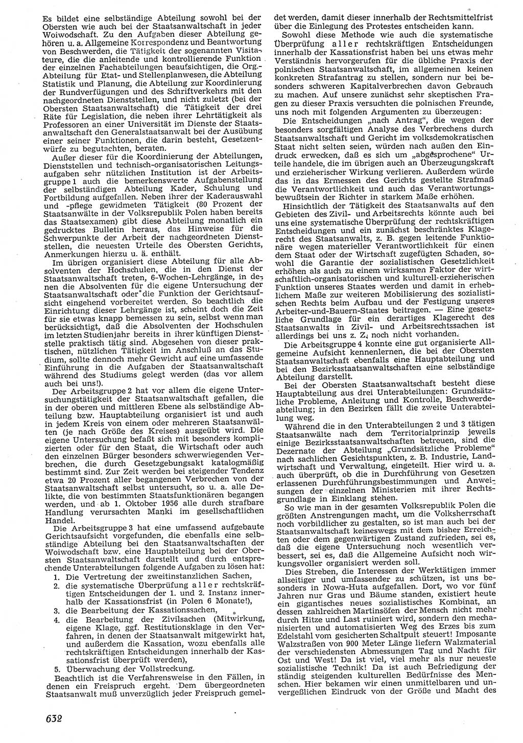 Neue Justiz (NJ), Zeitschrift für Recht und Rechtswissenschaft [Deutsche Demokratische Republik (DDR)], 10. Jahrgang 1956, Seite 632 (NJ DDR 1956, S. 632)