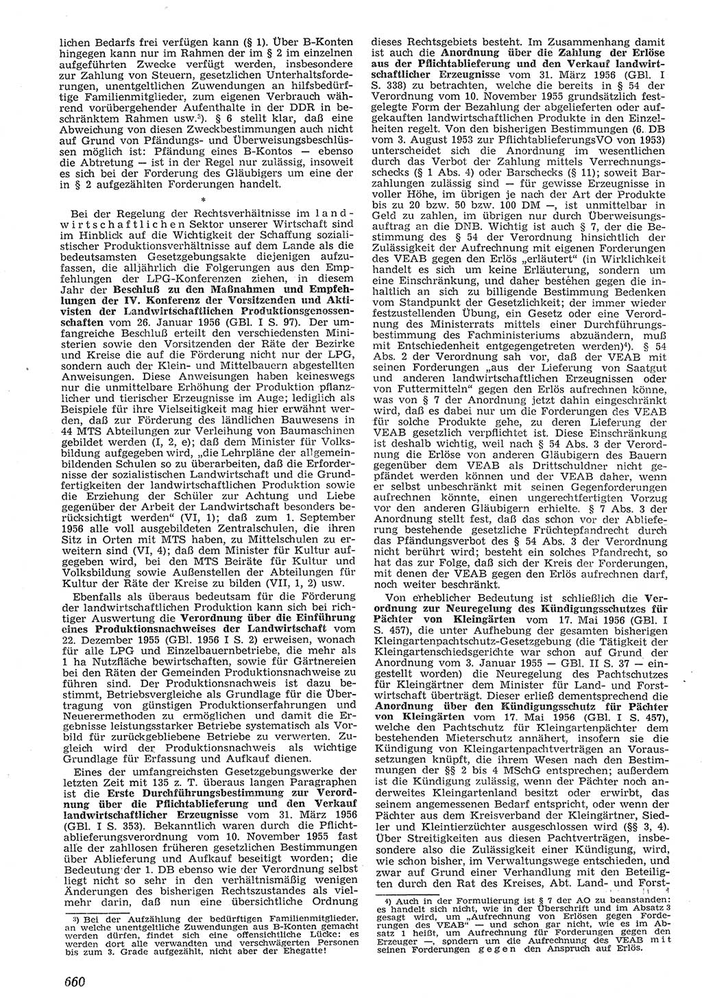 Neue Justiz (NJ), Zeitschrift für Recht und Rechtswissenschaft [Deutsche Demokratische Republik (DDR)], 10. Jahrgang 1956, Seite 660 (NJ DDR 1956, S. 660)