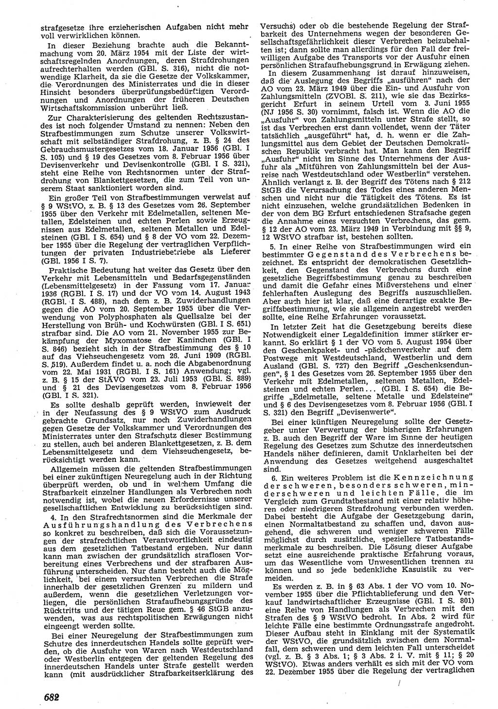 Neue Justiz (NJ), Zeitschrift für Recht und Rechtswissenschaft [Deutsche Demokratische Republik (DDR)], 10. Jahrgang 1956, Seite 682 (NJ DDR 1956, S. 682)