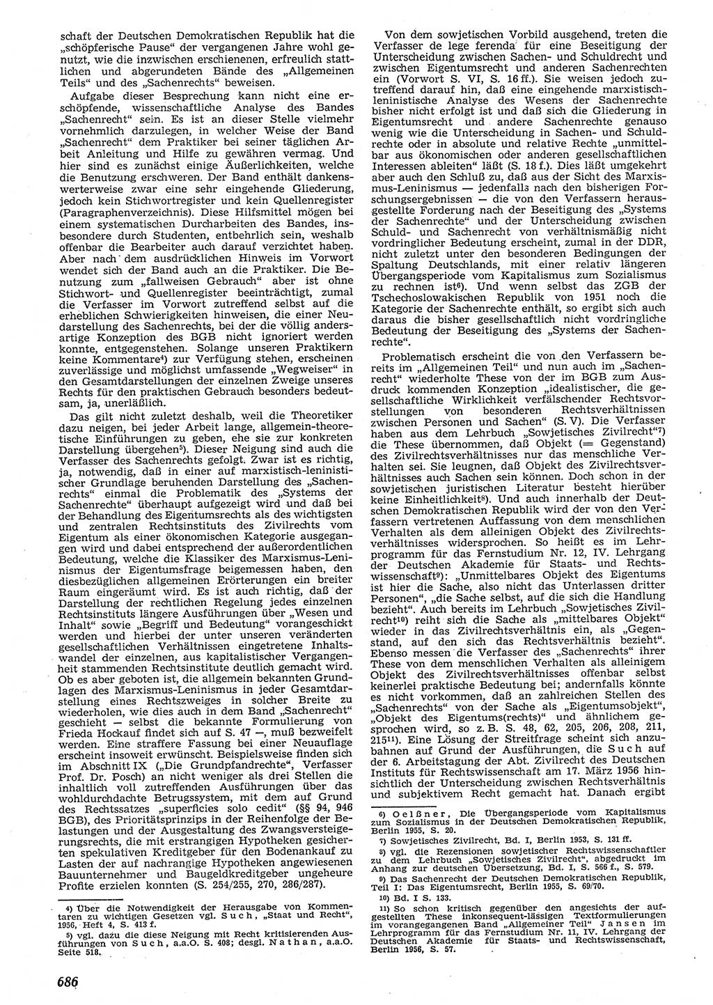 Neue Justiz (NJ), Zeitschrift für Recht und Rechtswissenschaft [Deutsche Demokratische Republik (DDR)], 10. Jahrgang 1956, Seite 686 (NJ DDR 1956, S. 686)