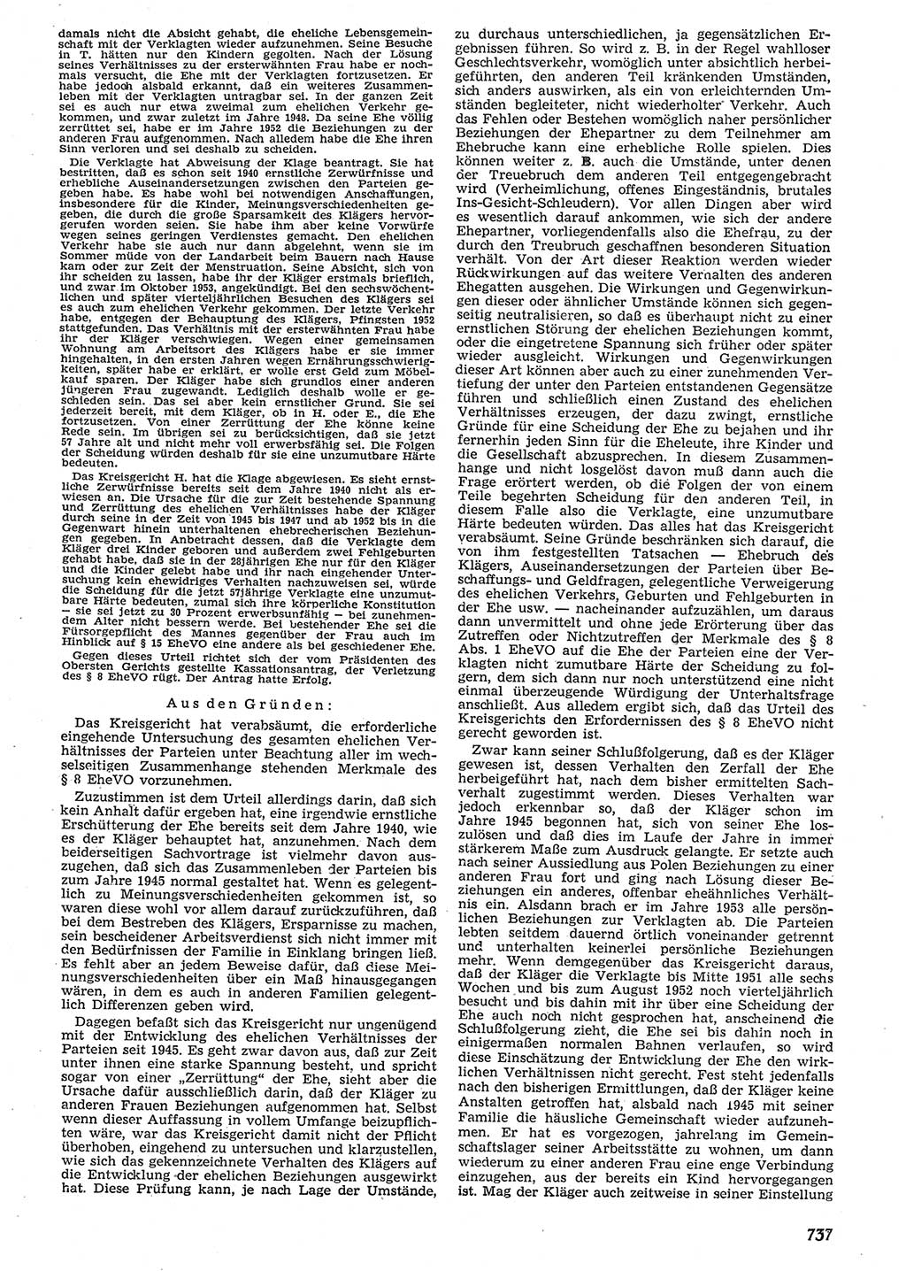 Neue Justiz (NJ), Zeitschrift für Recht und Rechtswissenschaft [Deutsche Demokratische Republik (DDR)], 10. Jahrgang 1956, Seite 737 (NJ DDR 1956, S. 737)