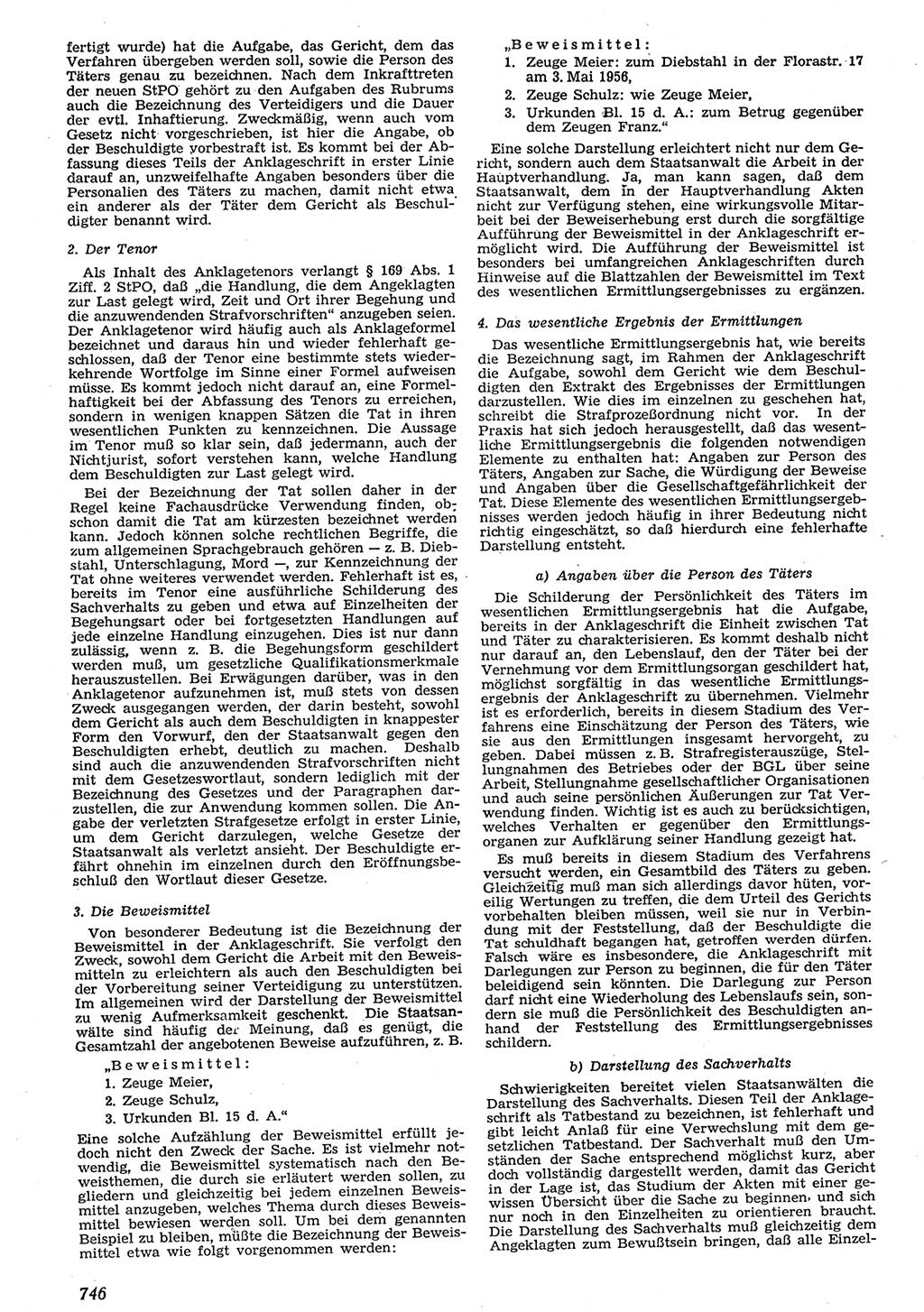 Neue Justiz (NJ), Zeitschrift für Recht und Rechtswissenschaft [Deutsche Demokratische Republik (DDR)], 10. Jahrgang 1956, Seite 746 (NJ DDR 1956, S. 746)