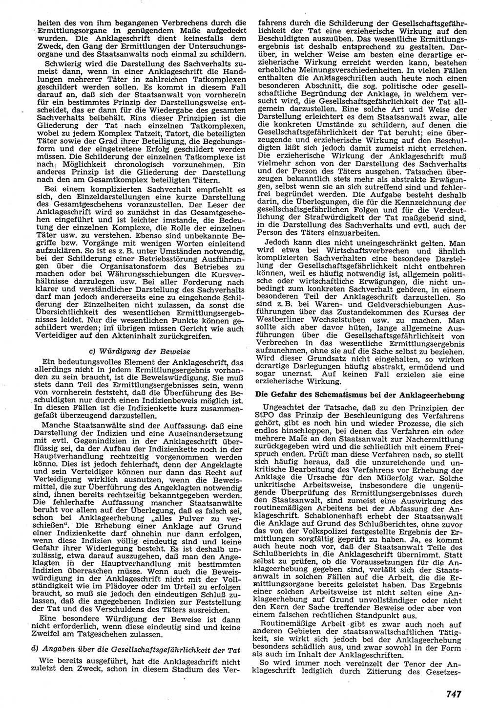 Neue Justiz (NJ), Zeitschrift für Recht und Rechtswissenschaft [Deutsche Demokratische Republik (DDR)], 10. Jahrgang 1956, Seite 747 (NJ DDR 1956, S. 747)