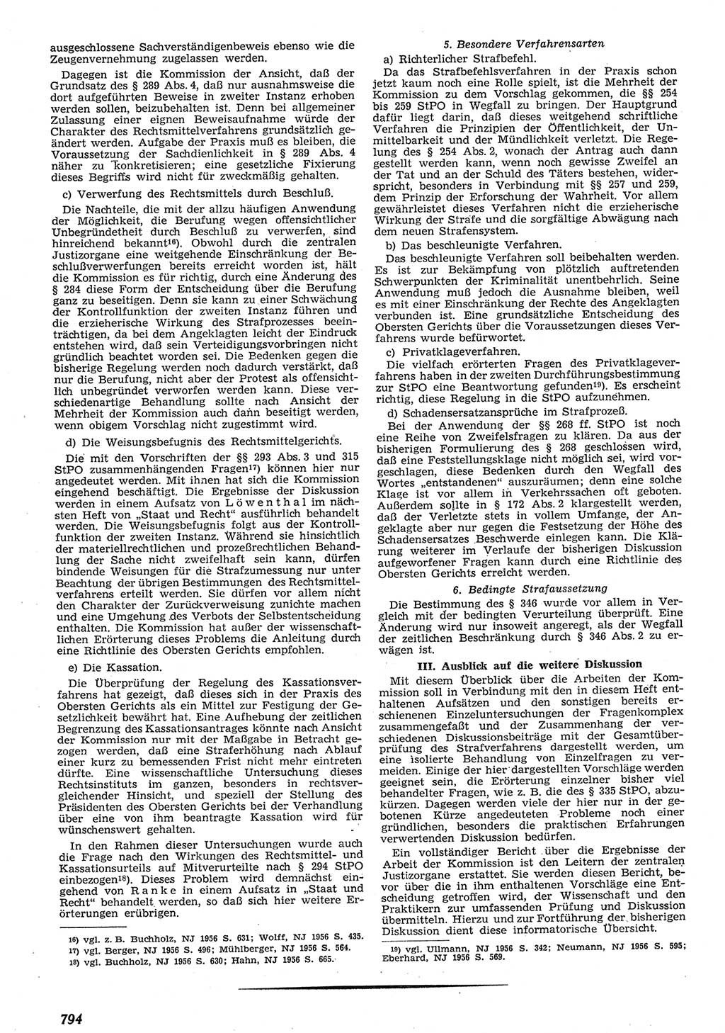 Neue Justiz (NJ), Zeitschrift für Recht und Rechtswissenschaft [Deutsche Demokratische Republik (DDR)], 10. Jahrgang 1956, Seite 794 (NJ DDR 1956, S. 794)