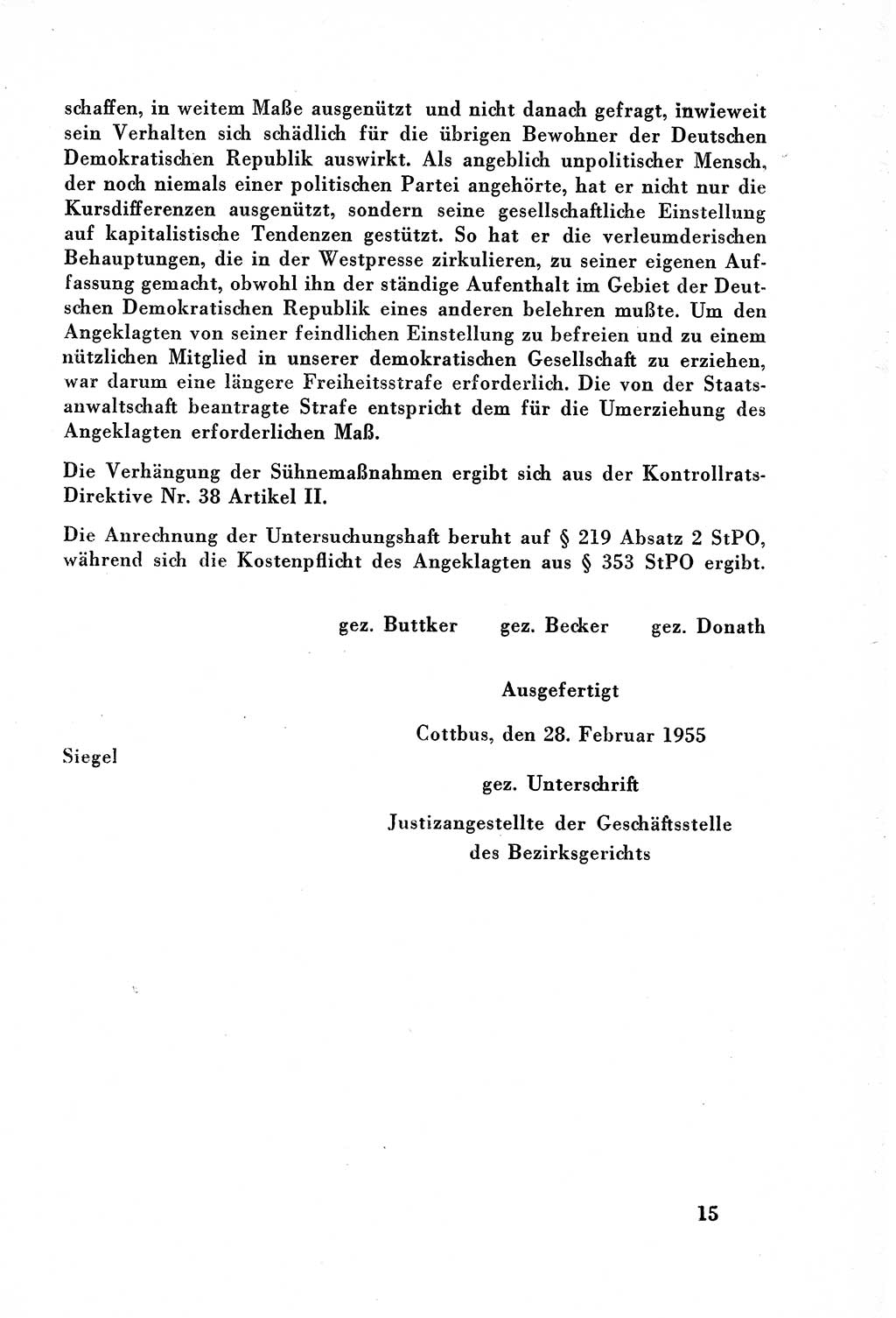 Dokumente des Unrechts, das SED-Regime [Deutsche Demokratische Republik (DDR)] in der Praxis, Bundesministerium für gesamtdeutsche Fragen (BMG) [Bundesrepublik Deutschland (BRD)] 1957, Seite 15 (Dok. UnR. SED-Reg. DDR BMG BRD 1957, S. 15)