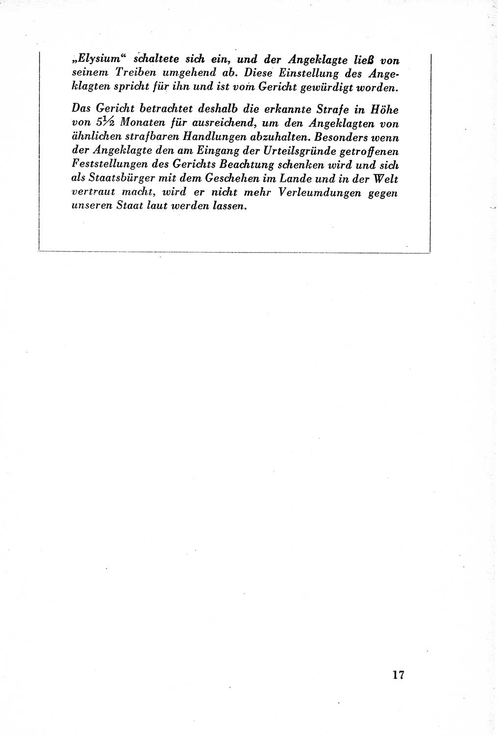 Dokumente des Unrechts, das SED-Regime [Deutsche Demokratische Republik (DDR)] in der Praxis, Bundesministerium für gesamtdeutsche Fragen (BMG) [Bundesrepublik Deutschland (BRD)] 1957, Seite 17 (Dok. UnR. SED-Reg. DDR BMG BRD 1957, S. 17)