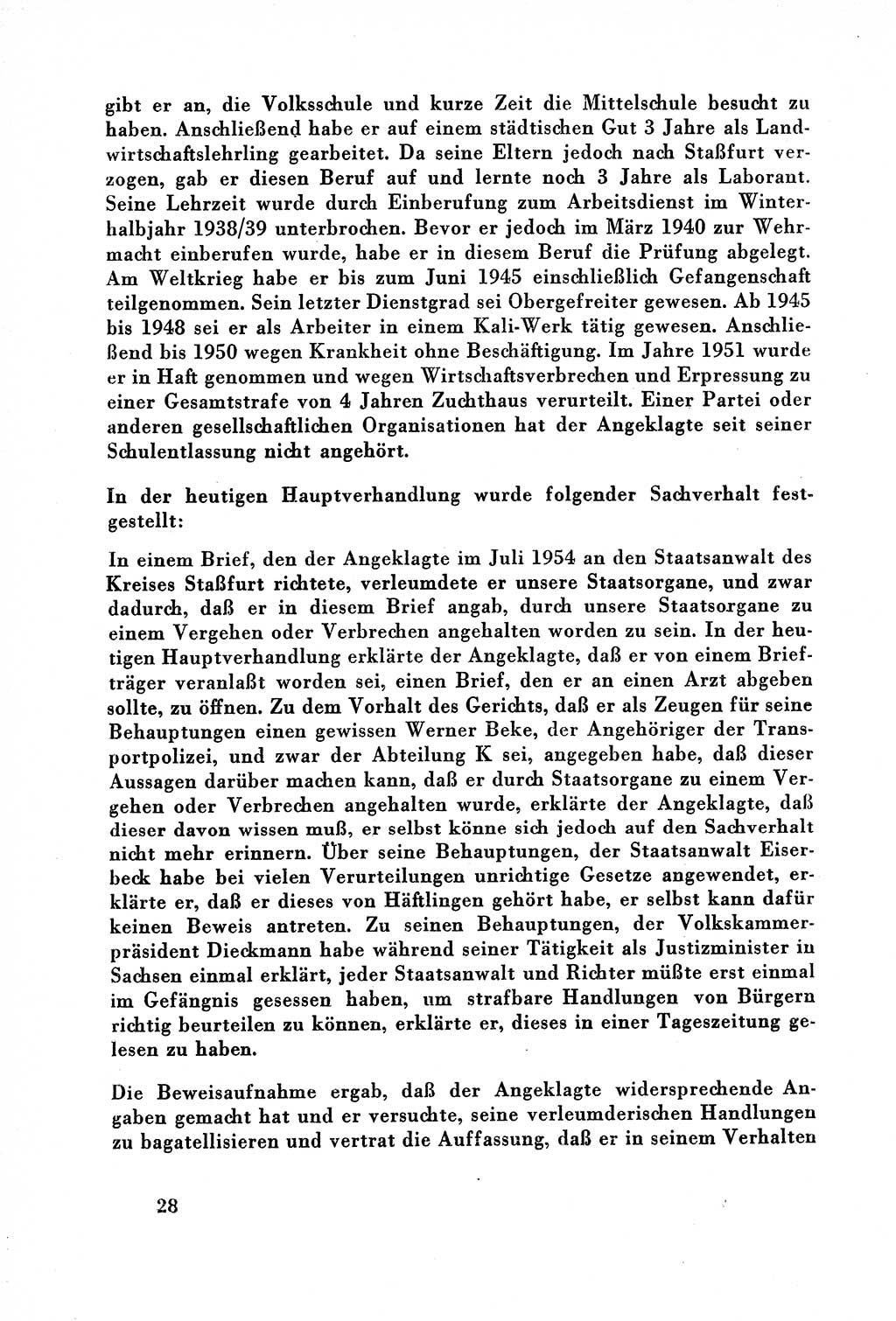 Dokumente des Unrechts, das SED-Regime [Deutsche Demokratische Republik (DDR)] in der Praxis, Bundesministerium für gesamtdeutsche Fragen (BMG) [Bundesrepublik Deutschland (BRD)] 1957, Seite 28 (Dok. UnR. SED-Reg. DDR BMG BRD 1957, S. 28)