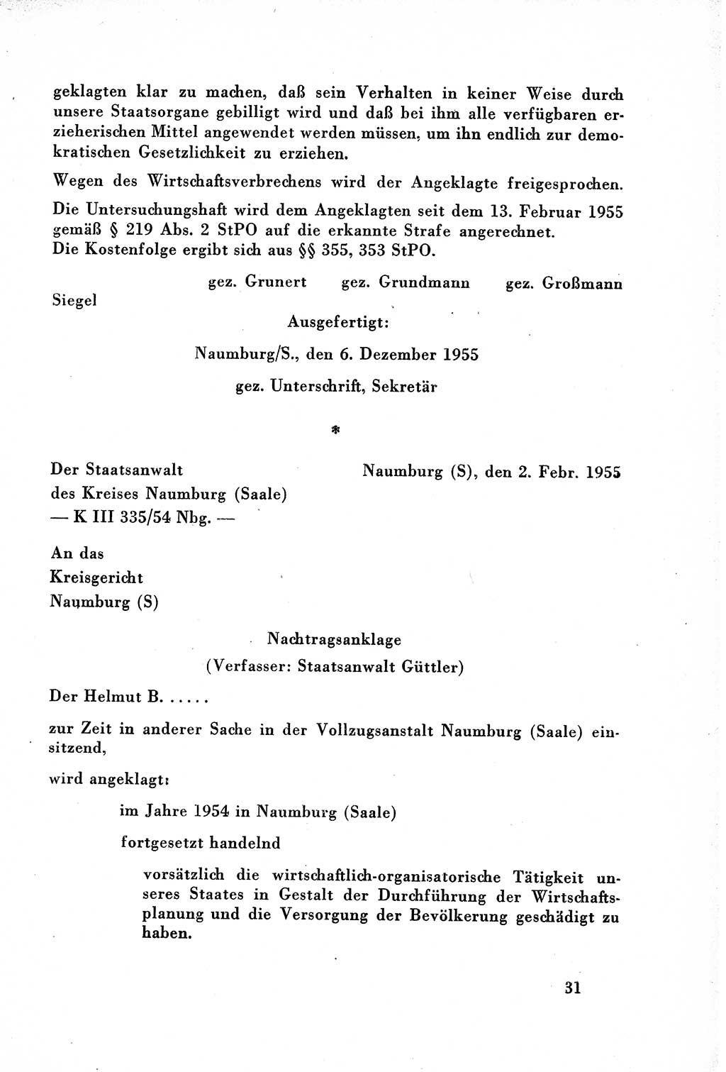 Dokumente des Unrechts, das SED-Regime [Deutsche Demokratische Republik (DDR)] in der Praxis, Bundesministerium für gesamtdeutsche Fragen (BMG) [Bundesrepublik Deutschland (BRD)] 1957, Seite 31 (Dok. UnR. SED-Reg. DDR BMG BRD 1957, S. 31)