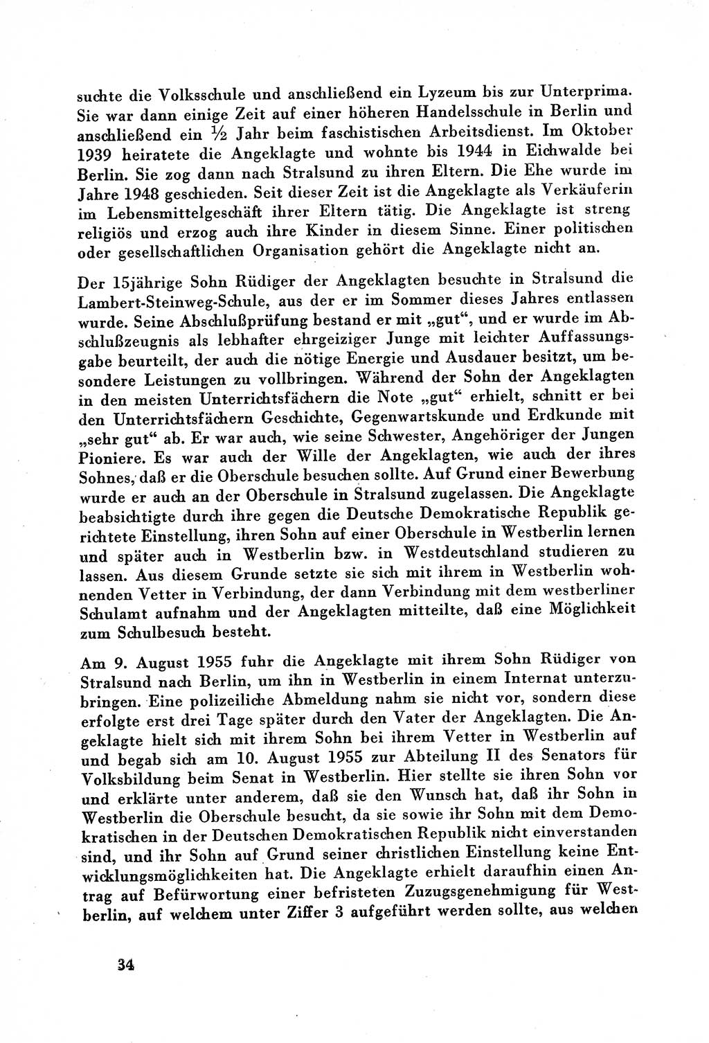 Dokumente des Unrechts, das SED-Regime [Deutsche Demokratische Republik (DDR)] in der Praxis, Bundesministerium für gesamtdeutsche Fragen (BMG) [Bundesrepublik Deutschland (BRD)] 1957, Seite 34 (Dok. UnR. SED-Reg. DDR BMG BRD 1957, S. 34)