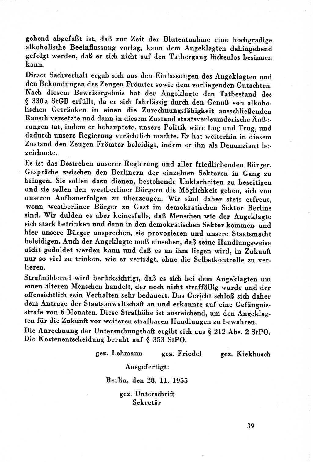 Dokumente des Unrechts, das SED-Regime [Deutsche Demokratische Republik (DDR)] in der Praxis, Bundesministerium für gesamtdeutsche Fragen (BMG) [Bundesrepublik Deutschland (BRD)] 1957, Seite 39 (Dok. UnR. SED-Reg. DDR BMG BRD 1957, S. 39)