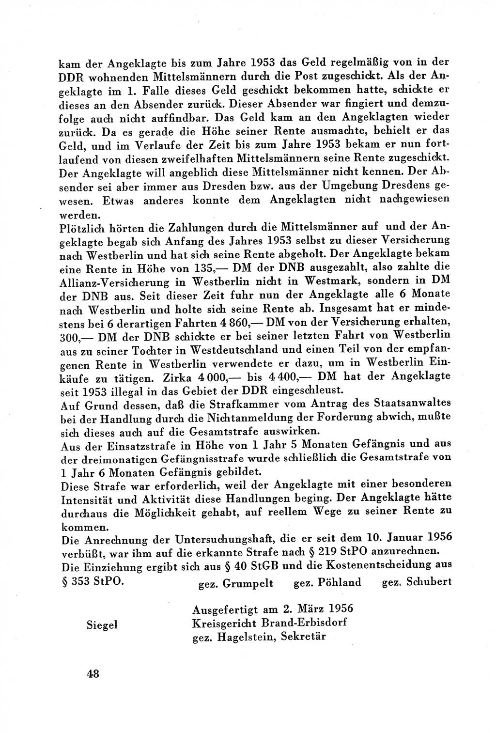 Dokumente des Unrechts, das SED-Regime [Deutsche Demokratische Republik (DDR)] in der Praxis, Bundesministerium für gesamtdeutsche Fragen (BMG) [Bundesrepublik Deutschland (BRD)] 1957, Seite 48 (Dok. UnR. SED-Reg. DDR BMG BRD 1957, S. 48)
