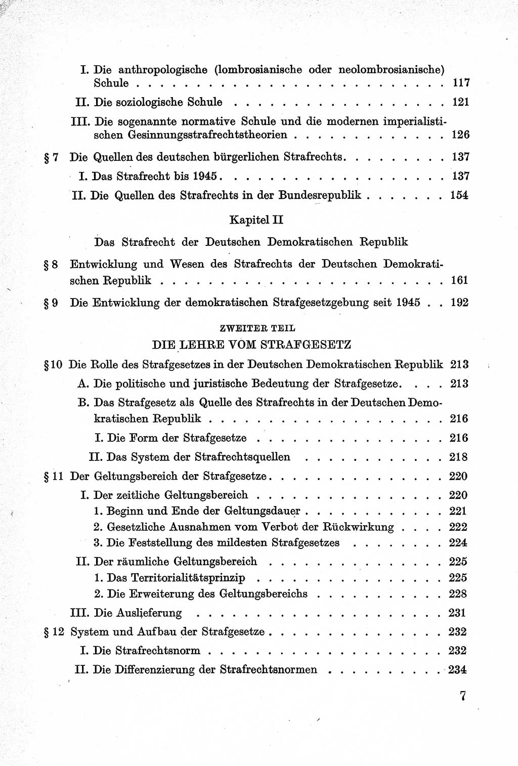 Lehrbuch des Strafrechts der Deutschen Demokratischen Republik (DDR), Allgemeiner Teil 1957, Seite 7 (Lb. Strafr. DDR AT 1957, S. 7)