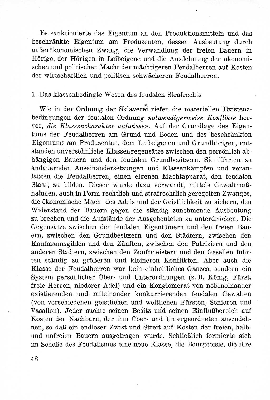 Lehrbuch des Strafrechts der Deutschen Demokratischen Republik (DDR), Allgemeiner Teil 1957, Seite 48 (Lb. Strafr. DDR AT 1957, S. 48)