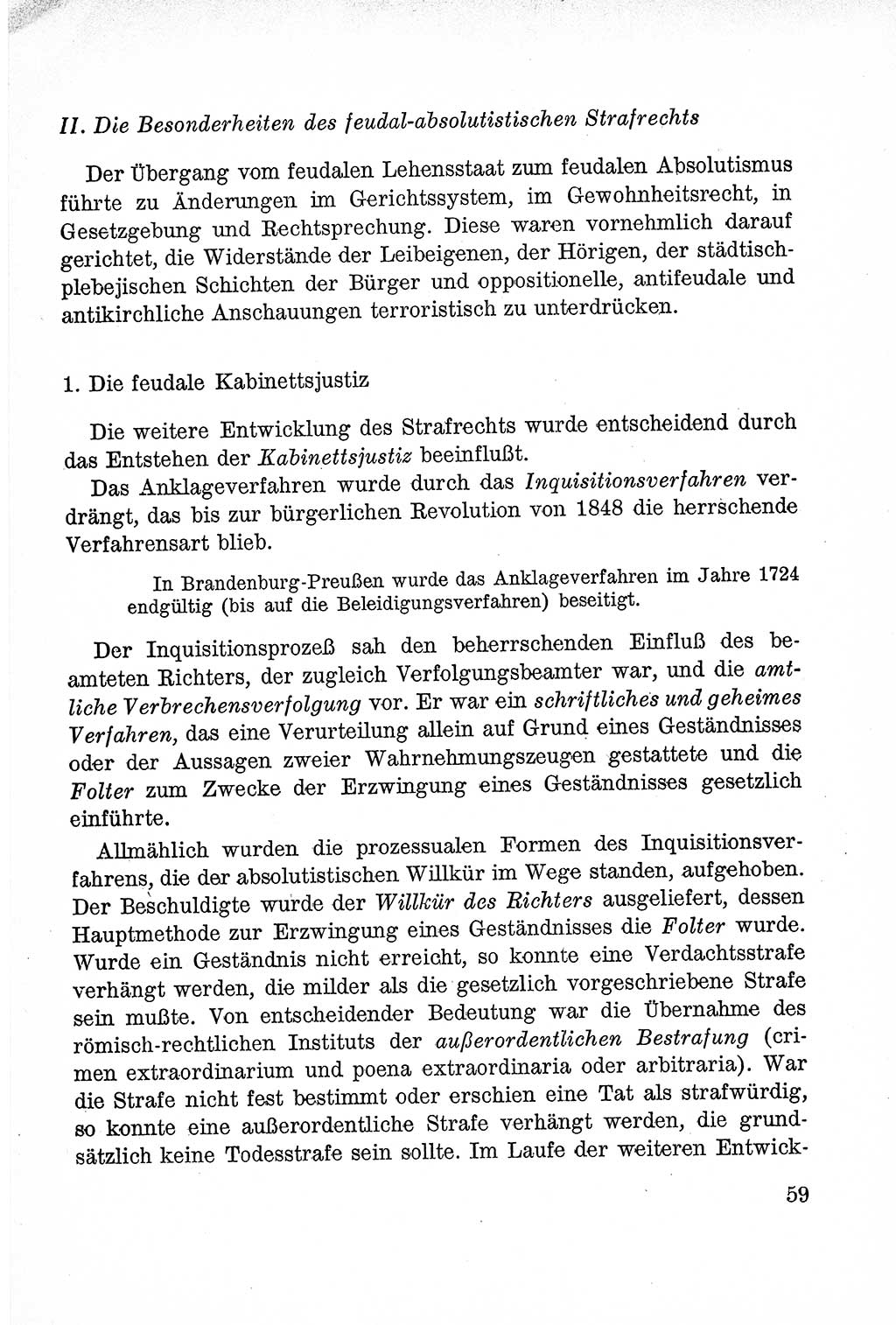 Lehrbuch des Strafrechts der Deutschen Demokratischen Republik (DDR), Allgemeiner Teil 1957, Seite 59 (Lb. Strafr. DDR AT 1957, S. 59)