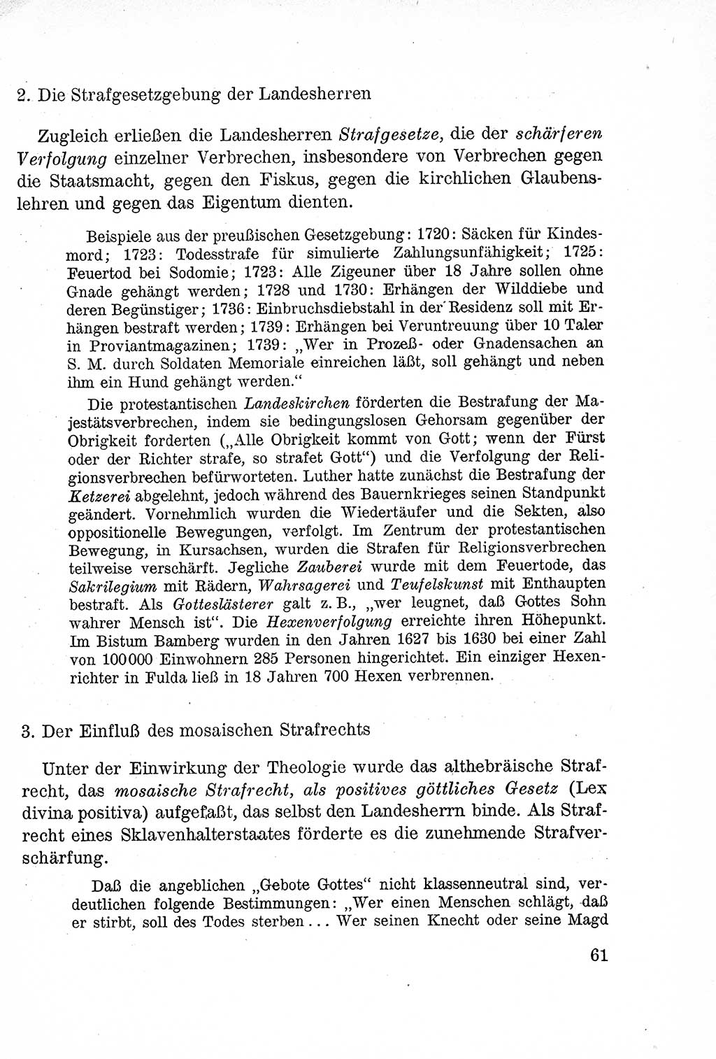 Lehrbuch des Strafrechts der Deutschen Demokratischen Republik (DDR), Allgemeiner Teil 1957, Seite 61 (Lb. Strafr. DDR AT 1957, S. 61)