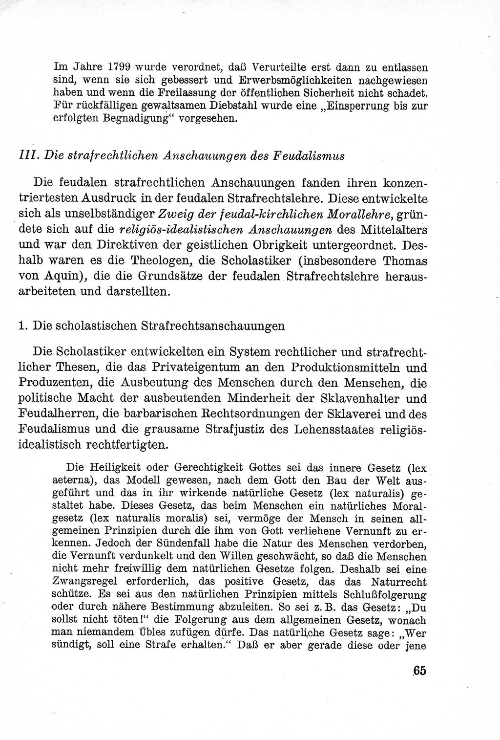 Lehrbuch des Strafrechts der Deutschen Demokratischen Republik (DDR), Allgemeiner Teil 1957, Seite 65 (Lb. Strafr. DDR AT 1957, S. 65)