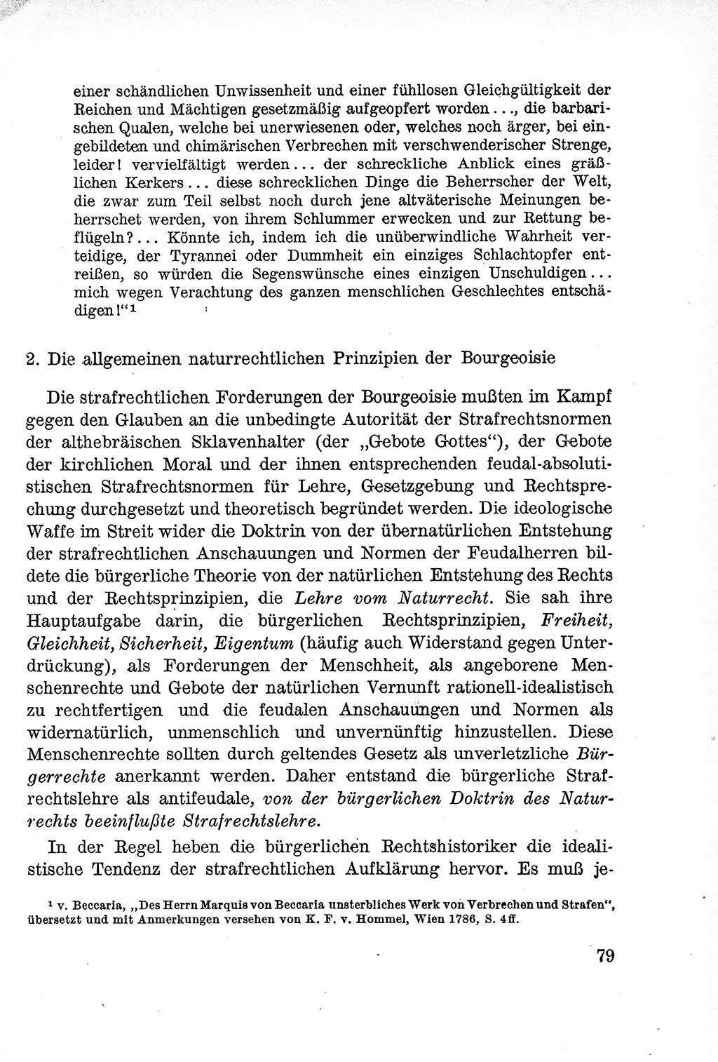 Lehrbuch des Strafrechts der Deutschen Demokratischen Republik (DDR), Allgemeiner Teil 1957, Seite 79 (Lb. Strafr. DDR AT 1957, S. 79)