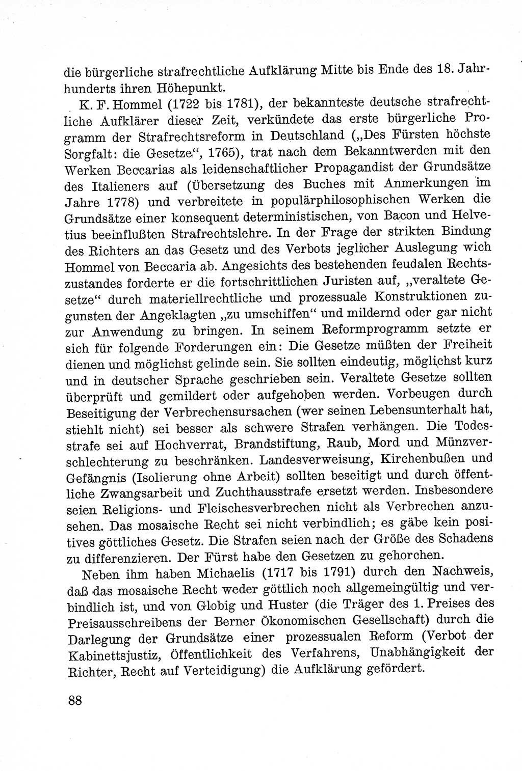 Lehrbuch des Strafrechts der Deutschen Demokratischen Republik (DDR), Allgemeiner Teil 1957, Seite 88 (Lb. Strafr. DDR AT 1957, S. 88)