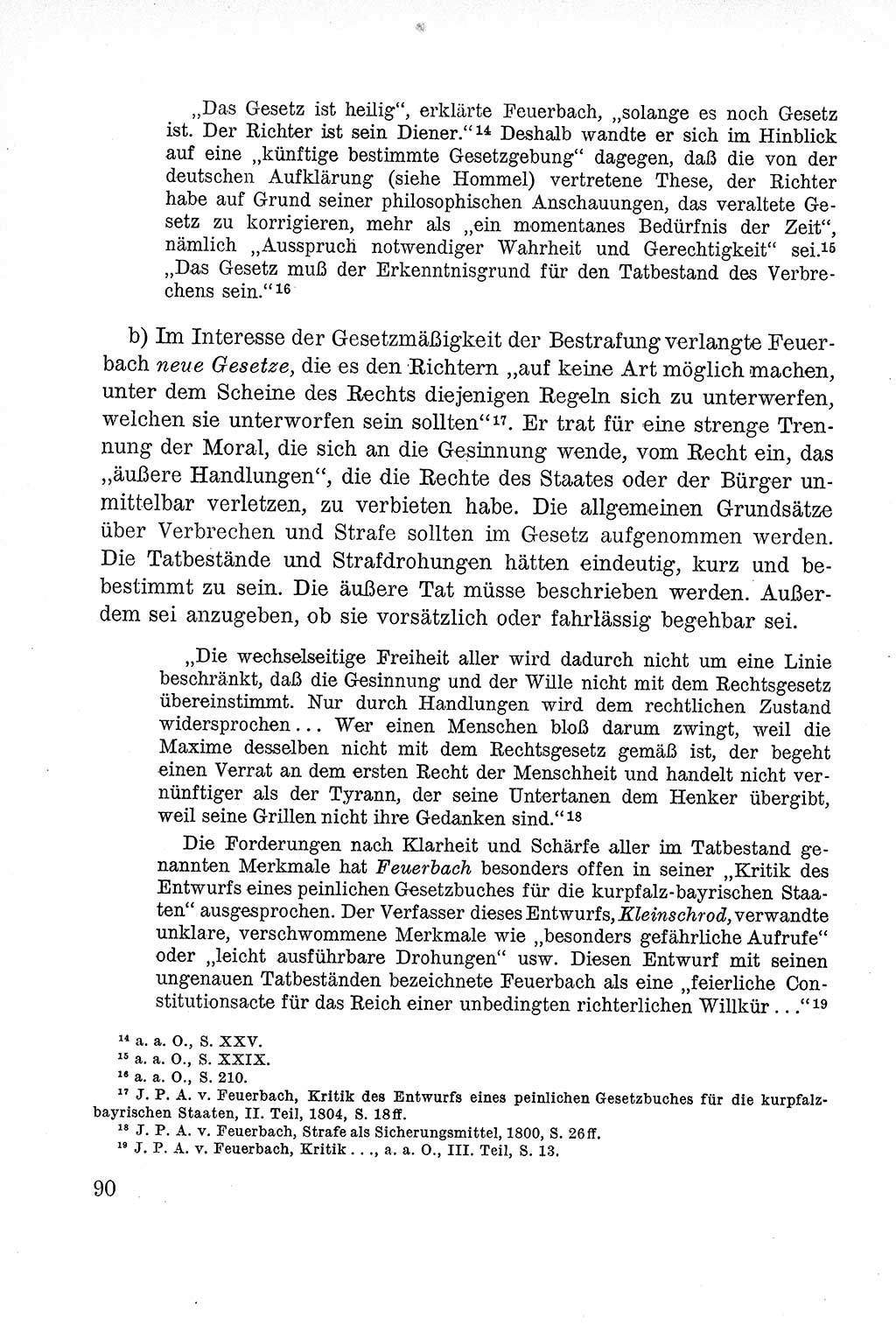 Lehrbuch des Strafrechts der Deutschen Demokratischen Republik (DDR), Allgemeiner Teil 1957, Seite 90 (Lb. Strafr. DDR AT 1957, S. 90)