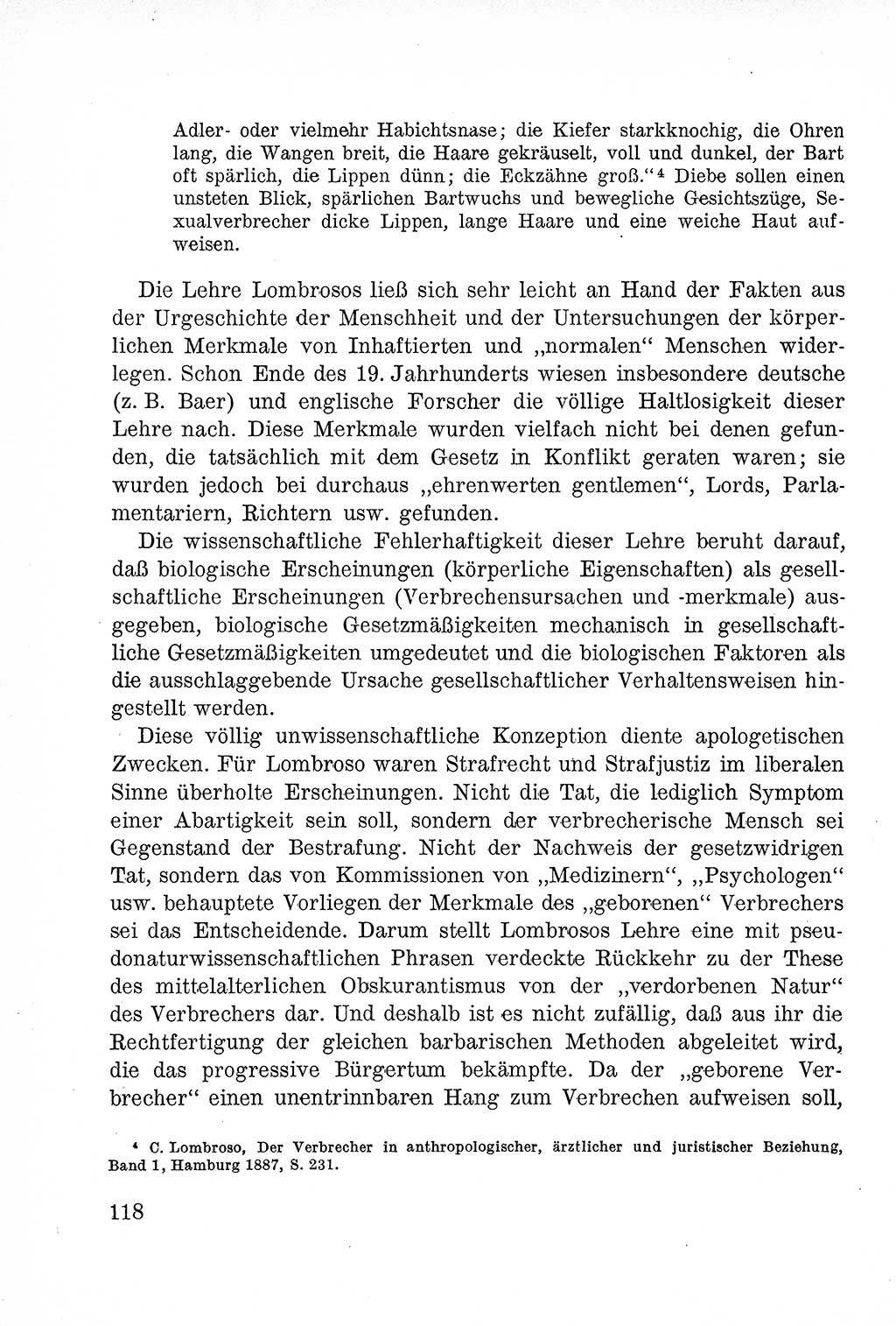 Lehrbuch des Strafrechts der Deutschen Demokratischen Republik (DDR), Allgemeiner Teil 1957, Seite 118 (Lb. Strafr. DDR AT 1957, S. 118)
