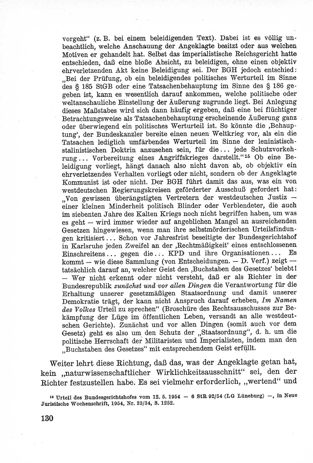 Lehrbuch des Strafrechts der Deutschen Demokratischen Republik (DDR), Allgemeiner Teil 1957, Seite 130 (Lb. Strafr. DDR AT 1957, S. 130)