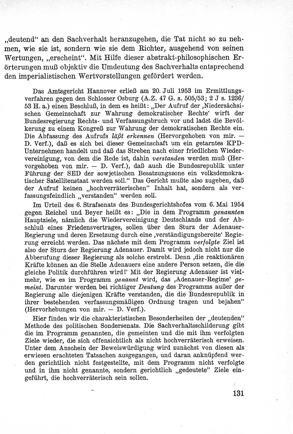 Lehrbuch des Strafrechts der Deutschen Demokratischen Republik (DDR), Allgemeiner Teil 1957, Seite 131 (Lb. Strafr. DDR AT 1957, S. 131)