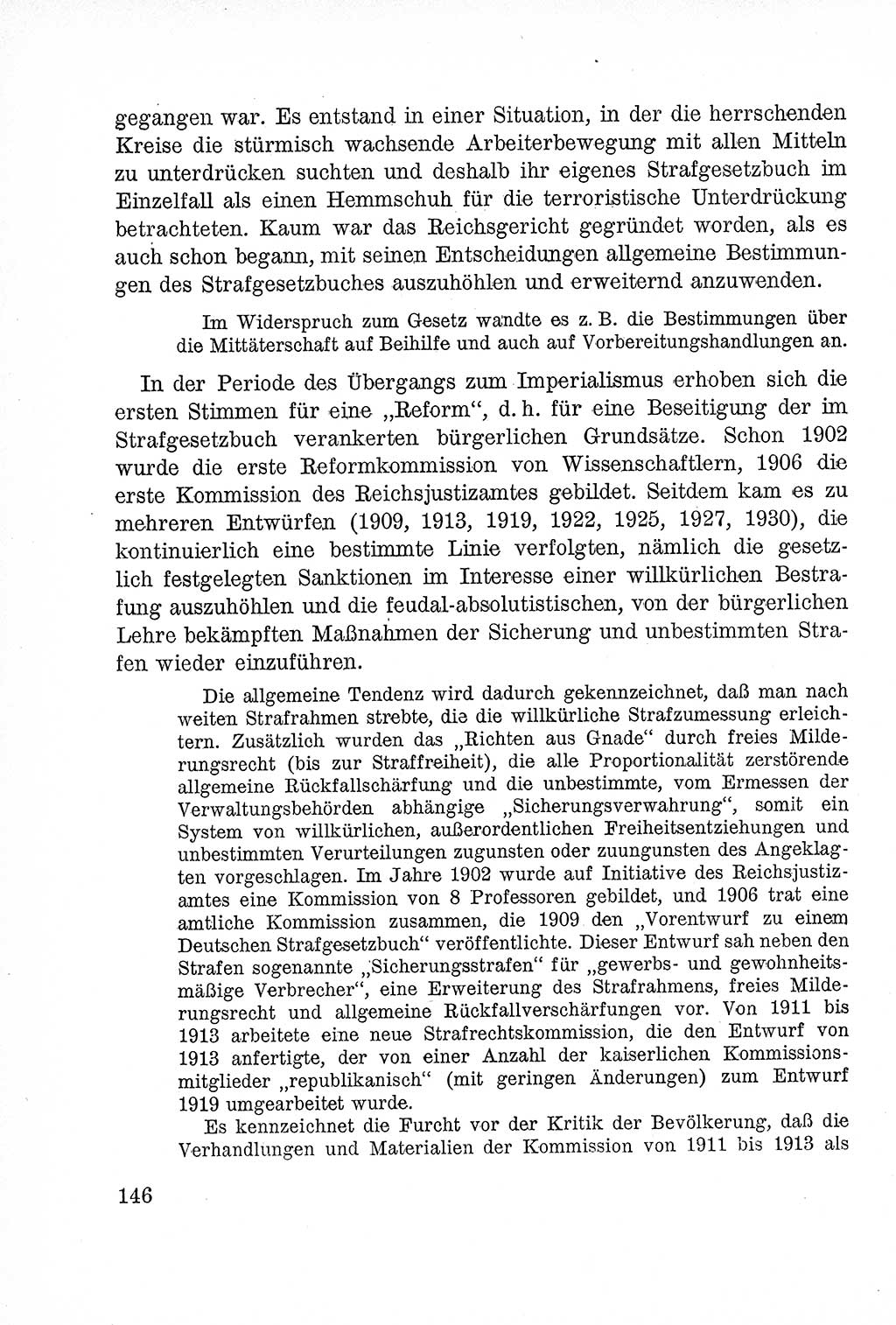 Lehrbuch des Strafrechts der Deutschen Demokratischen Republik (DDR), Allgemeiner Teil 1957, Seite 146 (Lb. Strafr. DDR AT 1957, S. 146)