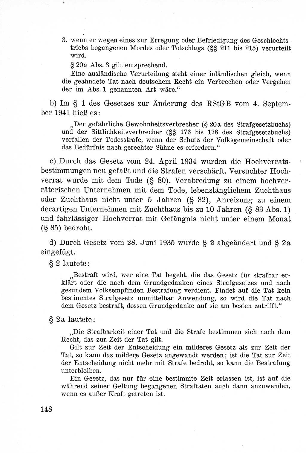Lehrbuch des Strafrechts der Deutschen Demokratischen Republik (DDR), Allgemeiner Teil 1957, Seite 148 (Lb. Strafr. DDR AT 1957, S. 148)