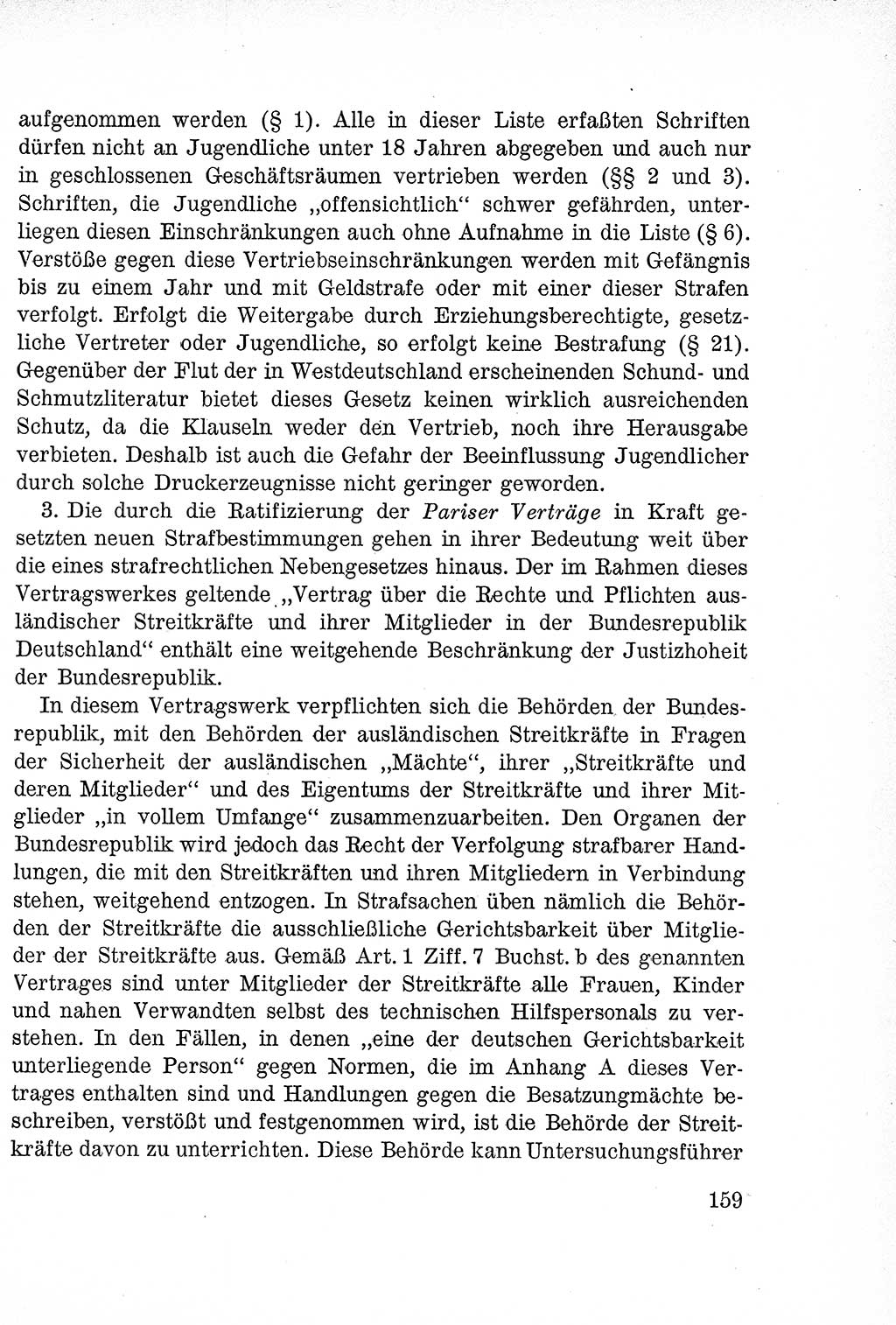 Lehrbuch des Strafrechts der Deutschen Demokratischen Republik (DDR), Allgemeiner Teil 1957, Seite 159 (Lb. Strafr. DDR AT 1957, S. 159)