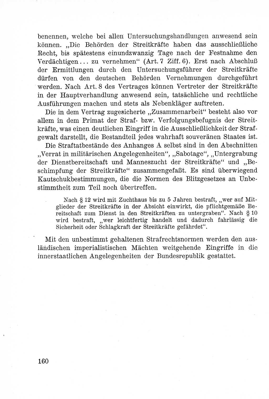 Lehrbuch des Strafrechts der Deutschen Demokratischen Republik (DDR), Allgemeiner Teil 1957, Seite 160 (Lb. Strafr. DDR AT 1957, S. 160)