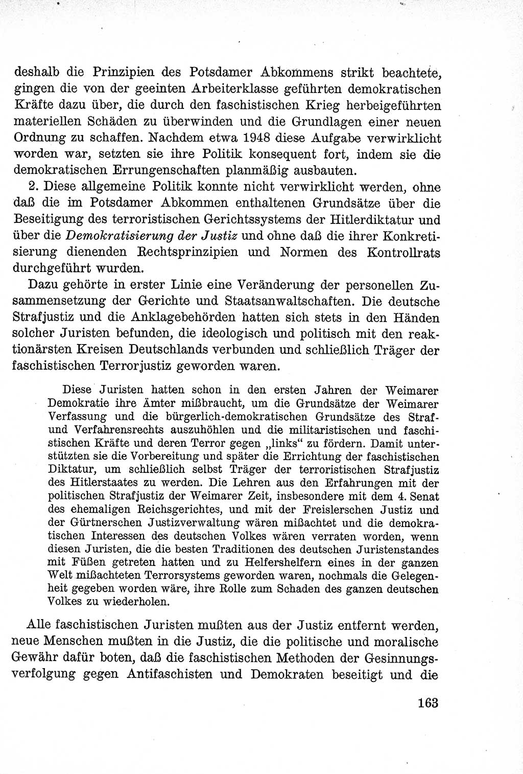 Lehrbuch des Strafrechts der Deutschen Demokratischen Republik (DDR), Allgemeiner Teil 1957, Seite 163 (Lb. Strafr. DDR AT 1957, S. 163)