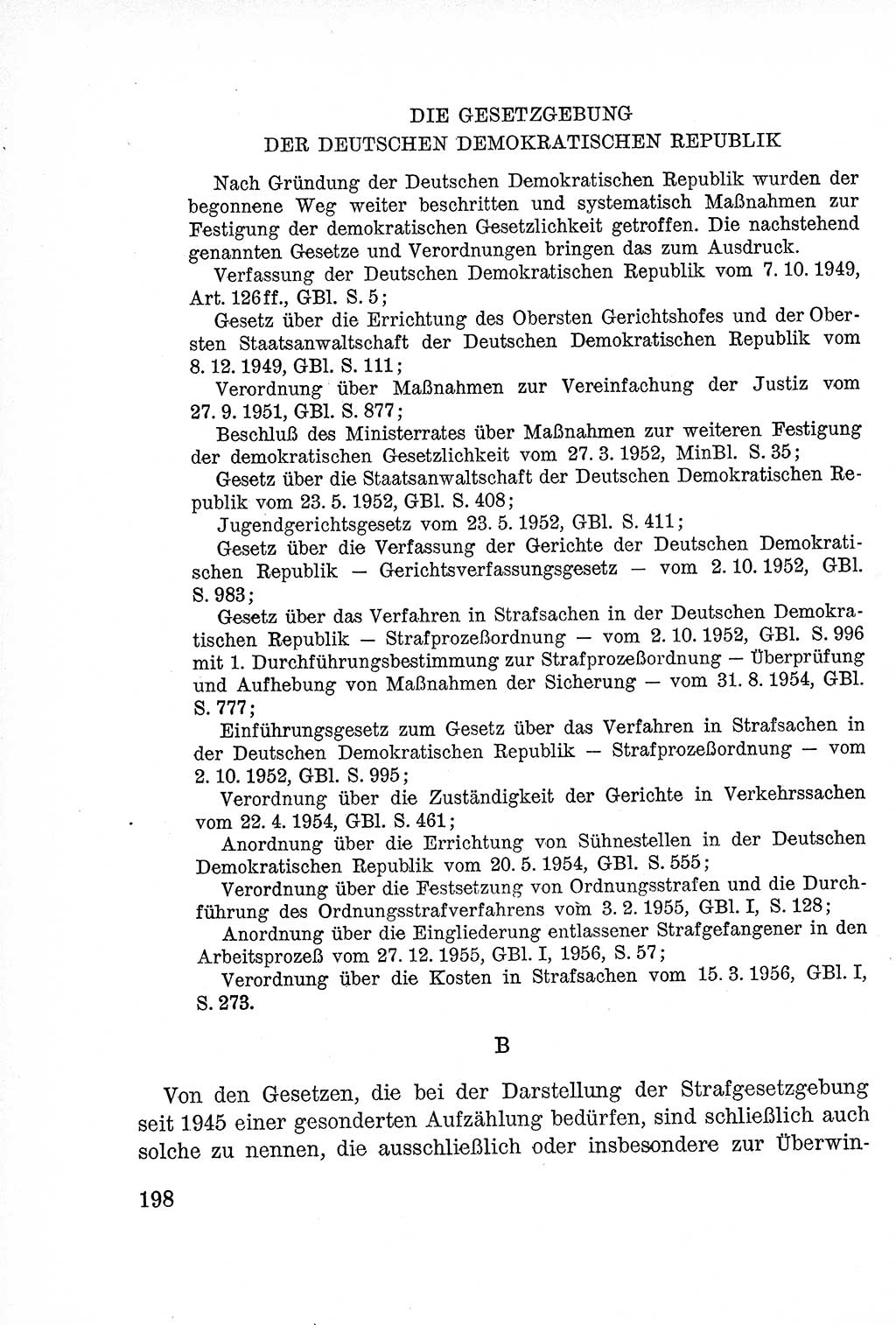 Lehrbuch des Strafrechts der Deutschen Demokratischen Republik (DDR), Allgemeiner Teil 1957, Seite 198 (Lb. Strafr. DDR AT 1957, S. 198)