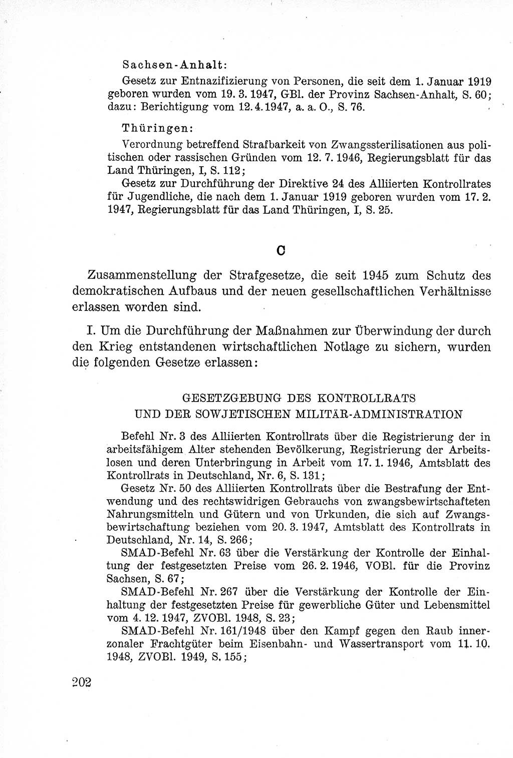 Lehrbuch des Strafrechts der Deutschen Demokratischen Republik (DDR), Allgemeiner Teil 1957, Seite 202 (Lb. Strafr. DDR AT 1957, S. 202)