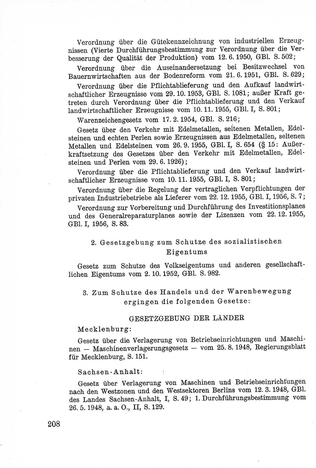 Lehrbuch des Strafrechts der Deutschen Demokratischen Republik (DDR), Allgemeiner Teil 1957, Seite 208 (Lb. Strafr. DDR AT 1957, S. 208)