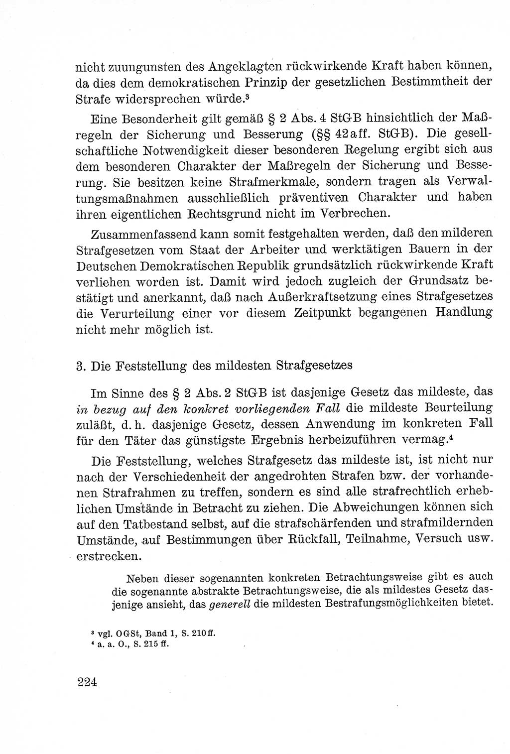 Lehrbuch des Strafrechts der Deutschen Demokratischen Republik (DDR), Allgemeiner Teil 1957, Seite 224 (Lb. Strafr. DDR AT 1957, S. 224)