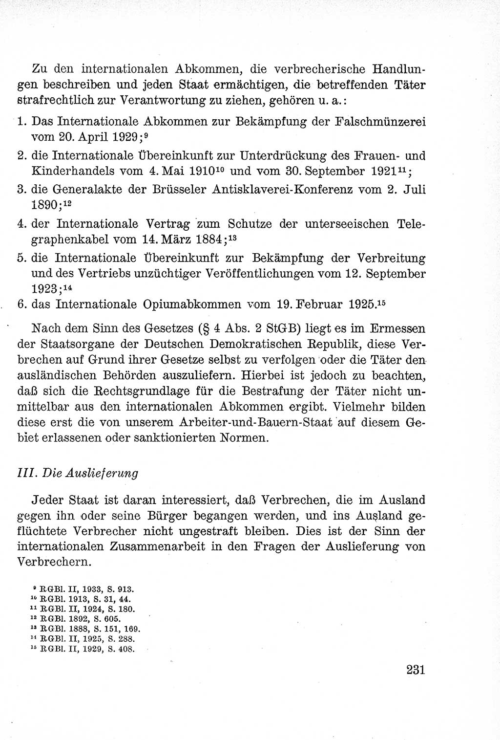 Lehrbuch des Strafrechts der Deutschen Demokratischen Republik (DDR), Allgemeiner Teil 1957, Seite 231 (Lb. Strafr. DDR AT 1957, S. 231)