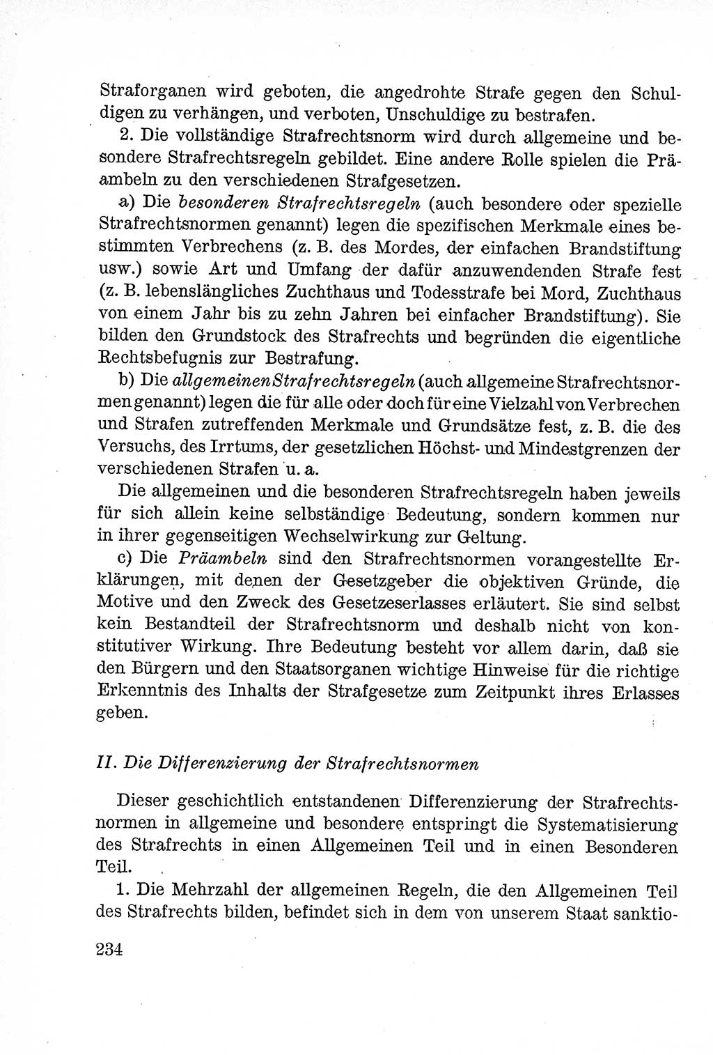 Lehrbuch des Strafrechts der Deutschen Demokratischen Republik (DDR), Allgemeiner Teil 1957, Seite 234 (Lb. Strafr. DDR AT 1957, S. 234)