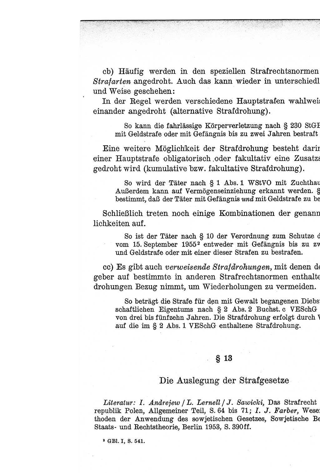 Lehrbuch des Strafrechts der Deutschen Demokratischen Republik (DDR), Allgemeiner Teil 1957, Seite 239 (Lb. Strafr. DDR AT 1957, S. 239)