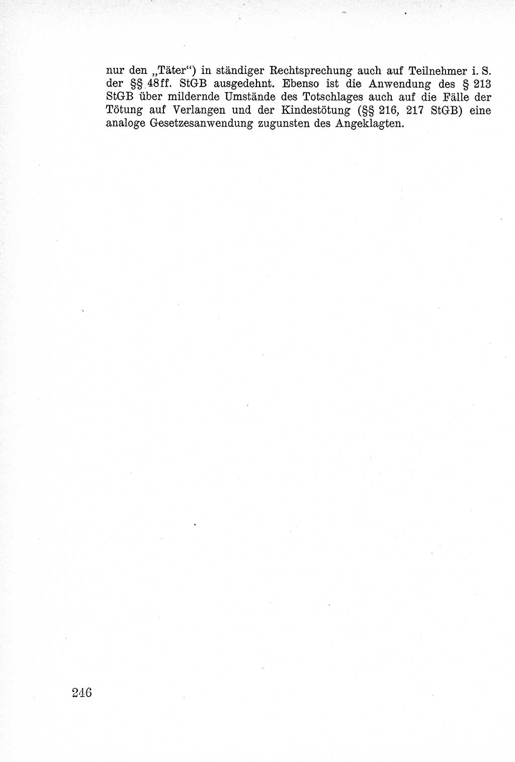 Lehrbuch des Strafrechts der Deutschen Demokratischen Republik (DDR), Allgemeiner Teil 1957, Seite 246 (Lb. Strafr. DDR AT 1957, S. 246)