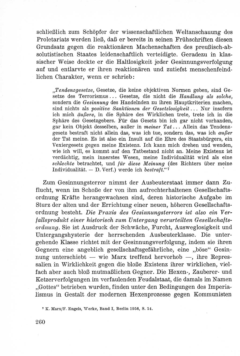 Lehrbuch des Strafrechts der Deutschen Demokratischen Republik (DDR), Allgemeiner Teil 1957, Seite 260 (Lb. Strafr. DDR AT 1957, S. 260)