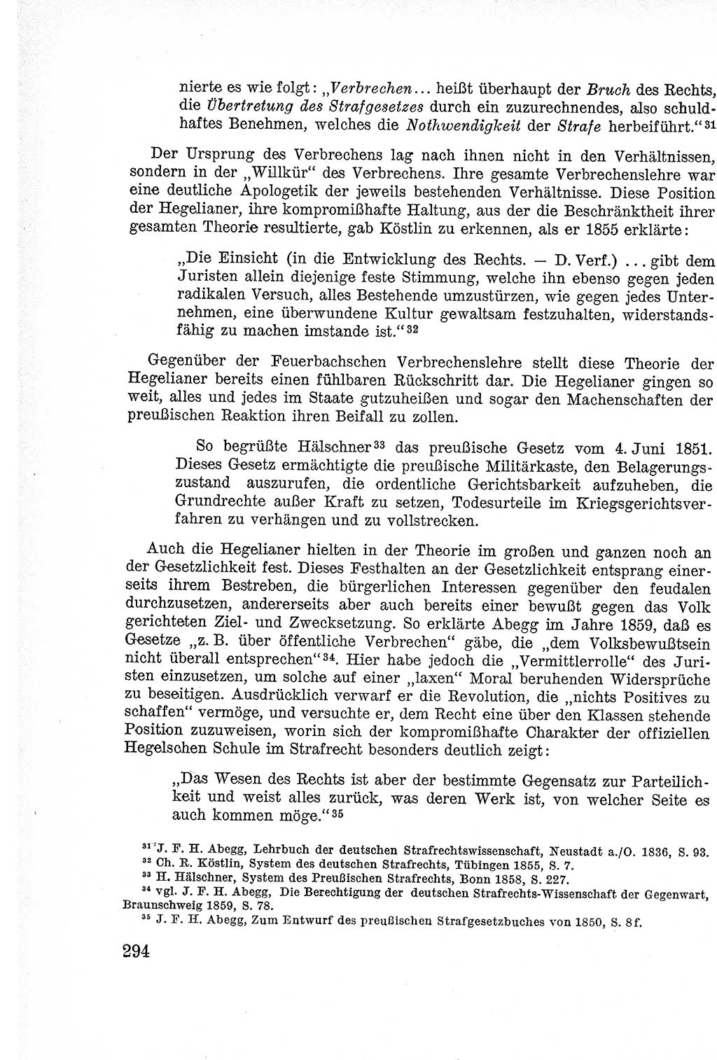 Lehrbuch des Strafrechts der Deutschen Demokratischen Republik (DDR), Allgemeiner Teil 1957, Seite 294 (Lb. Strafr. DDR AT 1957, S. 294)