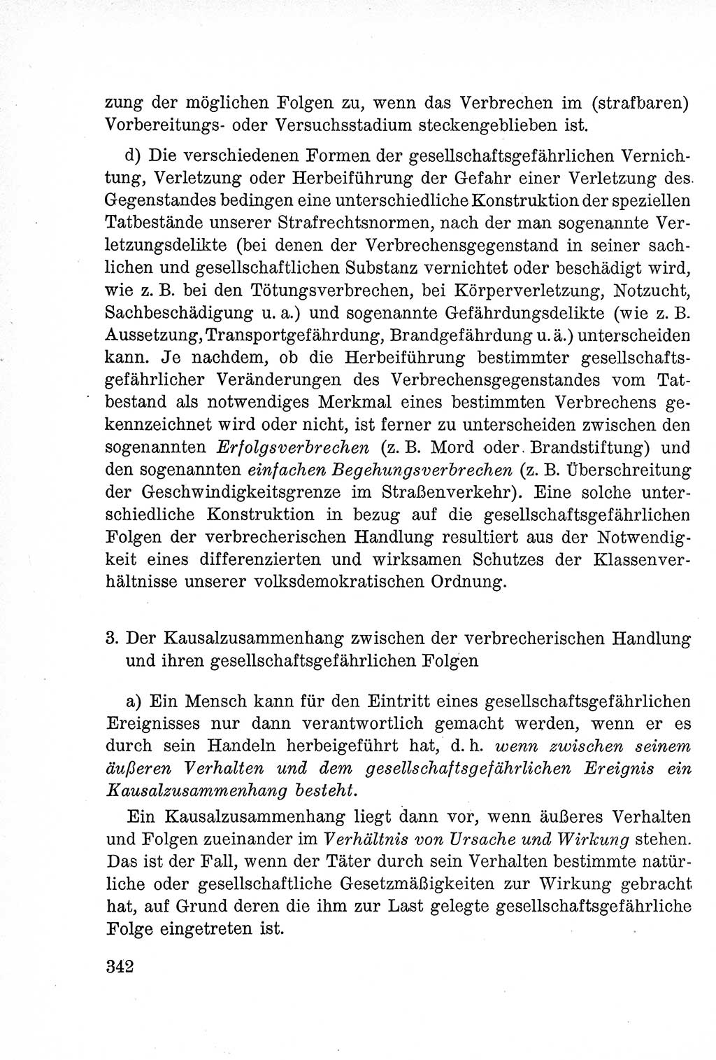 Lehrbuch des Strafrechts der Deutschen Demokratischen Republik (DDR), Allgemeiner Teil 1957, Seite 342 (Lb. Strafr. DDR AT 1957, S. 342)