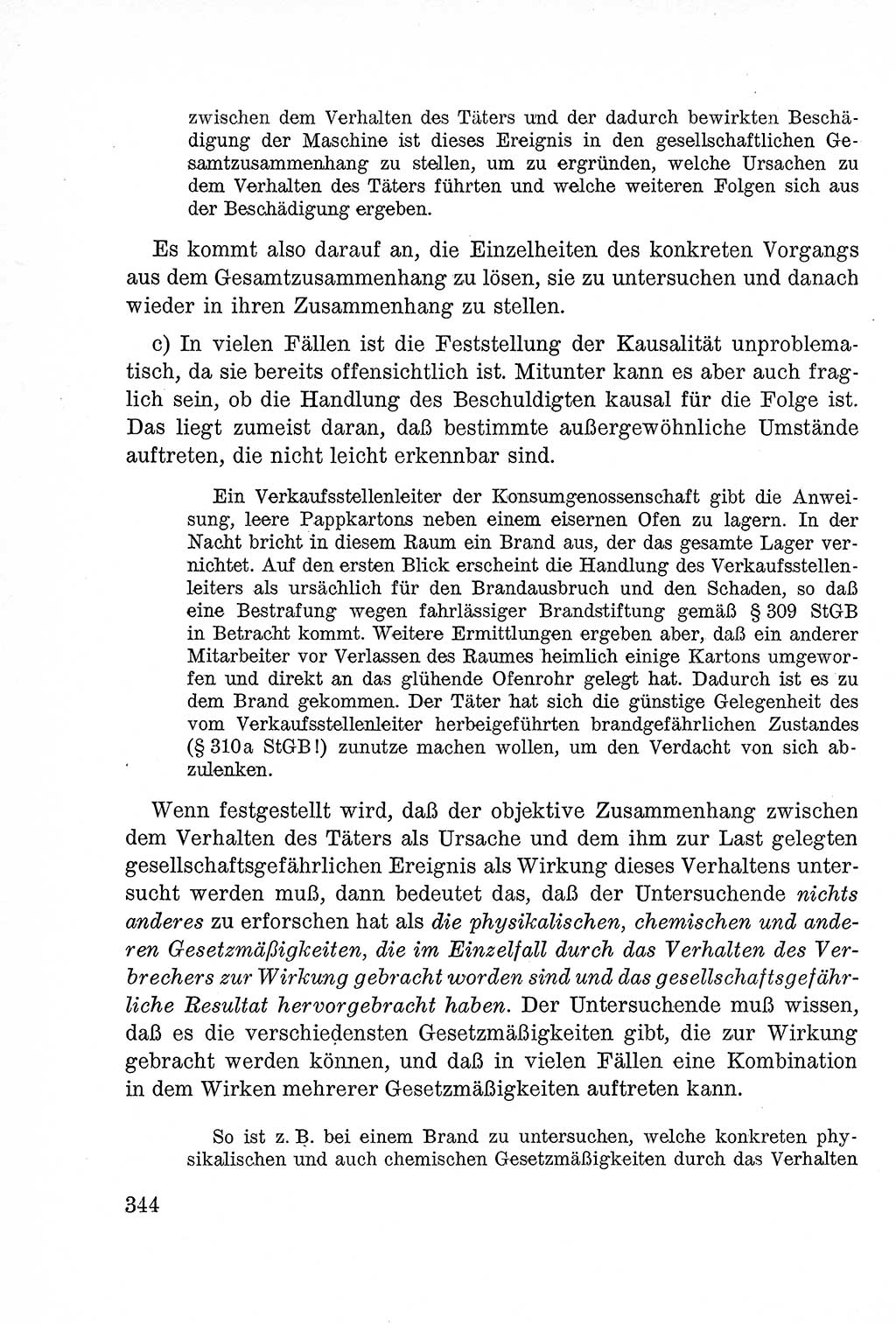 Lehrbuch des Strafrechts der Deutschen Demokratischen Republik (DDR), Allgemeiner Teil 1957, Seite 344 (Lb. Strafr. DDR AT 1957, S. 344)