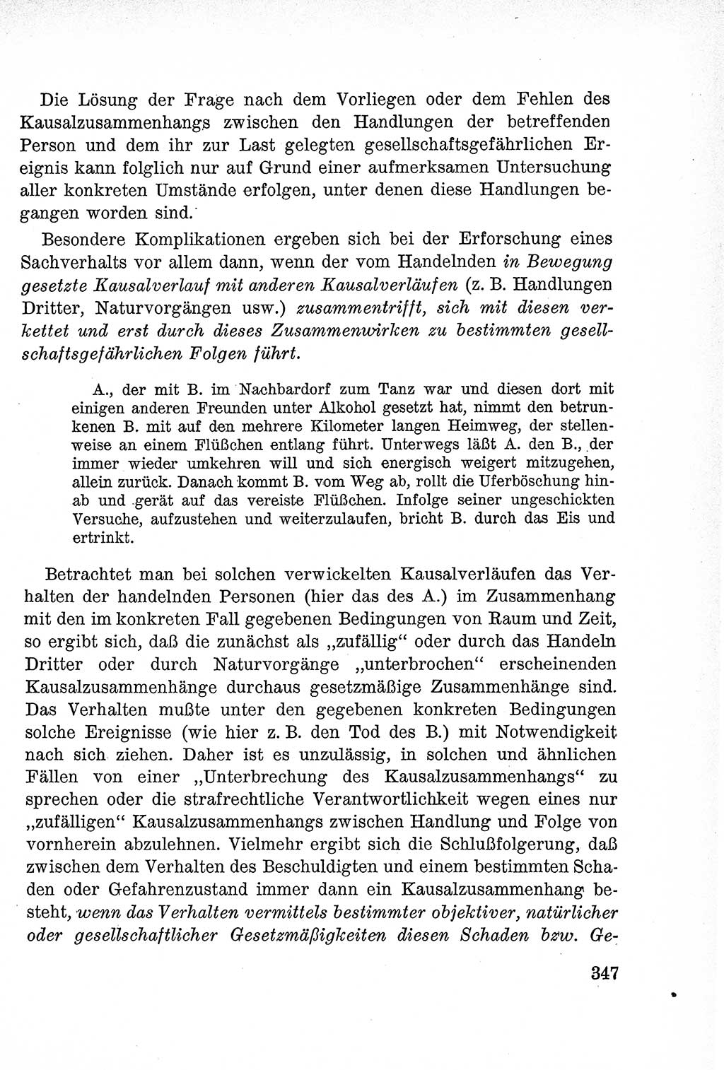 Lehrbuch des Strafrechts der Deutschen Demokratischen Republik (DDR), Allgemeiner Teil 1957, Seite 347 (Lb. Strafr. DDR AT 1957, S. 347)